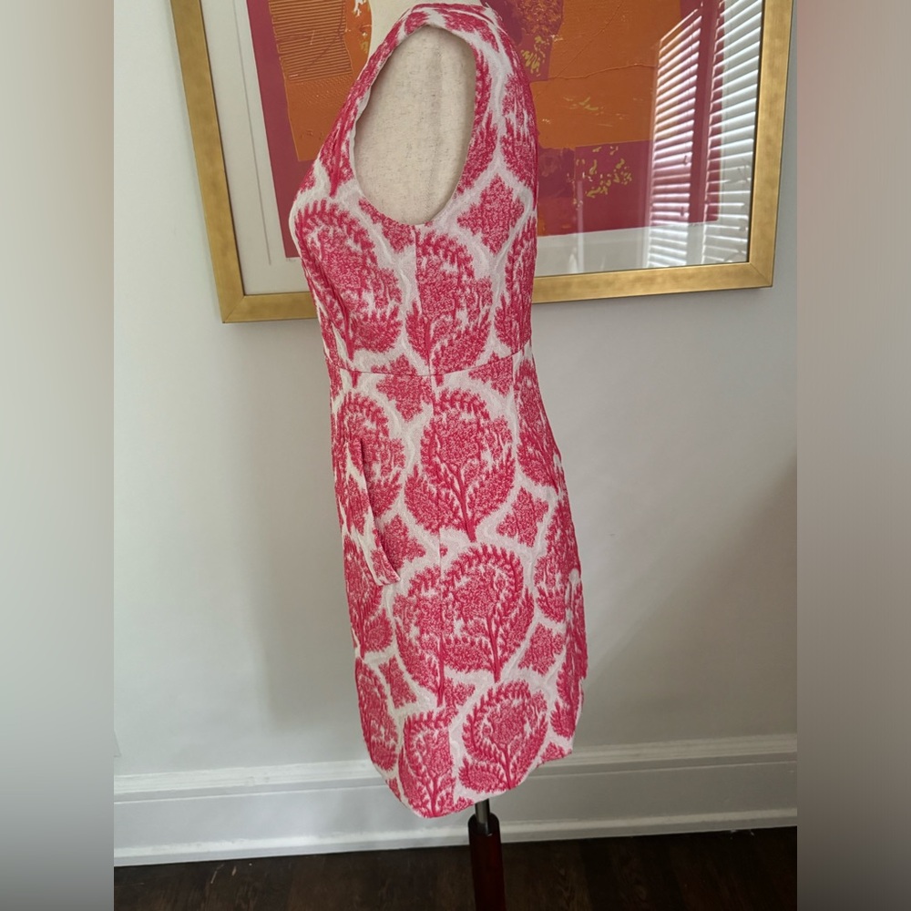 DIANE VON FURSTENBERG Carpreena Floral Stamp Mini A Line Dress Size 4 - Picture 3 of 6